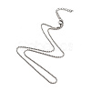 Non-Tarnish 304 Stainless Steel Ball Chain Necklaces NJEW-JN02912-01-1