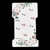 Rectangle Flower Print Paper Hair Clip Display Cards CDIS-M007-03C-1