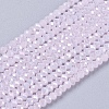 Electroplate Glass Beads Strands GLAA-F078-FR21-1