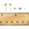 40Pcs 2 Color Iron Ball Stud Earring Post IFIN-FS0001-25-6