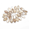 Synthetic Gold Rutilated Quartz Beads Strands G-S273-12-2