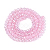 Baking Electroplate Glass Beads Strands DGLA-A039-J4mm-B26-2