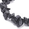Natural Obsidian Chips Beaded Jewelry Set SJEW-JS01232-01-7