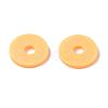 Flat Round Handmade Polymer Clay Beads CLAY-R067-10mm-15-6