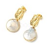 304 Stainless Steel Stud Dangle Earrings EJEW-JE07240-02-4