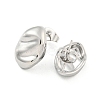 Non-Tarnish Oval 304 Stainless Steel Ear Studs EJEW-L290-016P-2