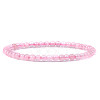 4mm Round Natural Dyed Rose Quartz Beads Bracelet for Men KG3069-33-1