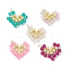 Glass Beaded Heart Pendants FIND-FS0001-71-1