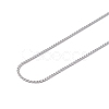 Non-Tarnish 304 Stainless Steel Serpentine Chain Necklace for Men Women NJEW-G076-01C-P-3