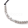 Unisex Adjustable Morse Code Bracelets BJEW-JB05011-03-3