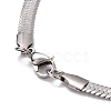 Non-Tarnish 304 Stainless Steel Snake Chains Necklaces NJEW-O058-31P-3