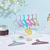 20Pcs 10 Colors 8-Hole Mini Glitter Acrylic Earring Hanger EDIS-PH0001-86-2