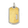 Ion Plating(IP) 304 Stainless Steel Pendants STAS-F307-15G-1