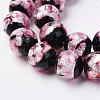 Handmade Silver Foil Glass Beads FOIL-E012-01A-1