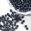 Plated Glass Seed Beads SEED-Q025-2mm-B01-1