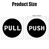 14 Sets 2 Colors PVC Self-Adhesive Push Pull Sign Stickers STIC-GL0001-07-2