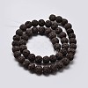 Natural Lava Rock Round Bead Strands G-I124-10mm-M-4