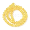 Natural Amber Beads Strands G-L095-B01-6mm-01-3