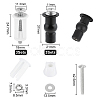 6 Sets 2 Style Universal Stainless Steel Toilet Seat Bolts Screws Set FIND-UN0001-99-3