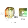 100Pcs Baking Paint Transparent Glass Beads DGLA-YW0001-35A-3