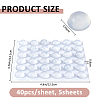 EPDM Nail Protection Self Adhesive Stickers DIY-FH0010-11B-2