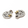 Rack Plating Brass Micro Pave Cubic Zirconia Pendants KK-K165-24-3