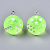 Transparent Epoxy Resin Pendants X-CRES-N025-12A-A06-3