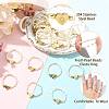 Natural Freshwater Pearl & 304 Stainless Steel Bead Finger Rings RJEW-FS00001-17-2
