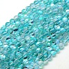 Synthetic Moonstone Beads Strands G-F143-10mm-07-1