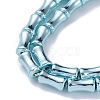 Electroplate Glass Beads Strands EGLA-Q128-13G-3