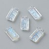 Embossed Glass Rhinestone Pendants GLAA-J101-07A-001MO-1