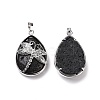 Natural Lava Rock Pendants G-G900-01P-24-2