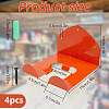 4Pcs Wall Mounted Iron Hooks AJEW-DL0001-06-2