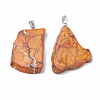 Natural Regalite/Imperial Jasper/Sea Sediment Jasper Pendants G-S299-34-3
