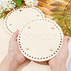 PU Leather Flat Round Bag Bottom FIND-PH0016-001I-3