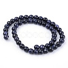 Synthetic Blue Goldstone Beads Strands X-G-Q462-4mm-28-2