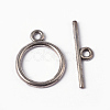 Tibetan Style Toggle Clasps TIBEP-A12208-S-FF-1