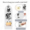 Boho Style Wall Mounted Wood Candle Holder Stand AJEW-WH0378-004-4