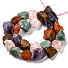 Rough Raw Natural Mixed Gemstone Beads Strands G-J388-06-3