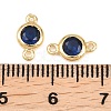 Brass Pave Cubic Zirconia Connector Charms KK-TAC0015-01G-10-3