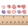 100Pcs 5 Style Handmade Polymer Clay Beads CLAY-FS0001-34-6