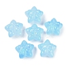 Transparent Spray Paint Glass Beads GLAA-H035-02G-1