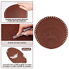 10 Pcs 5 Style Flat Round Felt Fabric DIY-PH0009-24C-4