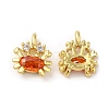 Brass Micro Pave Cubic Zirconia Pendants KK-M246-33G-1