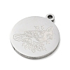 201 Stainless Steel Pendants SA-CBA3D3A-05P-01-2