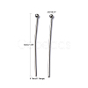 Non-Tarnish 304 Stainless Steel Ball Head pins X-STAS-R051-30mm-5
