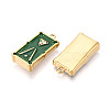 304 Stainless Steel Enamel Pendants STAS-T068-01-2