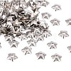 Tarnish Resistant 5-Petal Flower Smooth Surface 304 Stainless Steel Bead Caps STAS-R065-53-1