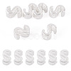 6Pcs 925 Sterling Silver Hollow Initial Beads STER-TA0001-53S-1