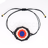 Friendship Eye Loom Pattern Seed Beads Bracelets for Women BJEW-Z013-18B-4